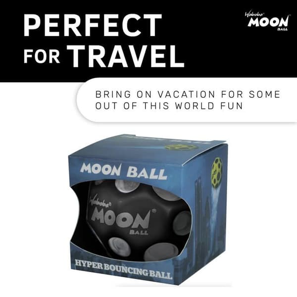 Ballonghopparm - hophoppspinne Waboba - AZ-322-S - Moon Ball Fotbollssilver 65 mm