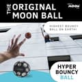 Miniatyrbild 2 av 4: Ballonghopparm - hophoppspinne Waboba - AZ-322-S - Moon Ball Fotbollssilver 65 mm