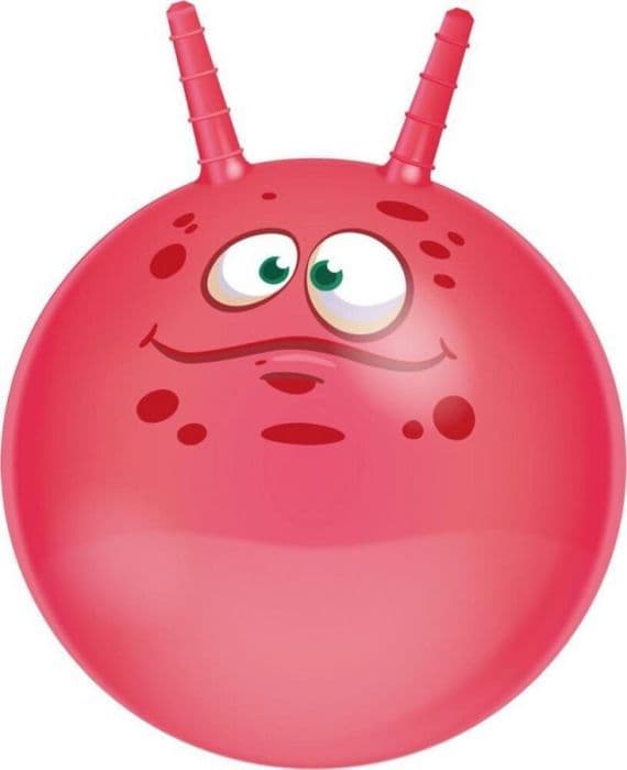 Ballongump - gumpinne Eddy toys BOLL MED ANTENNER 45CM - ROSA