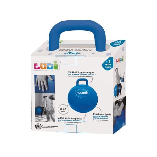 Hoppboll - LUDI - Blå - Sportspel - Barn - 45cm