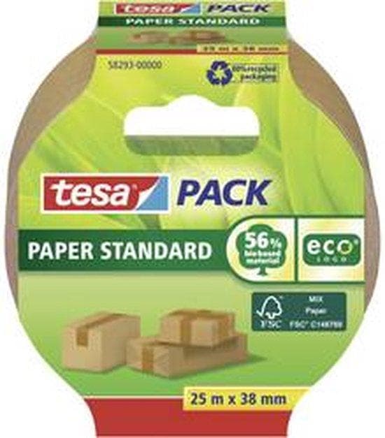 tesa STANDARD ecoLogo® 58293 packtejp brun (L x B) 25 mx 38 mm 1 st (58293)