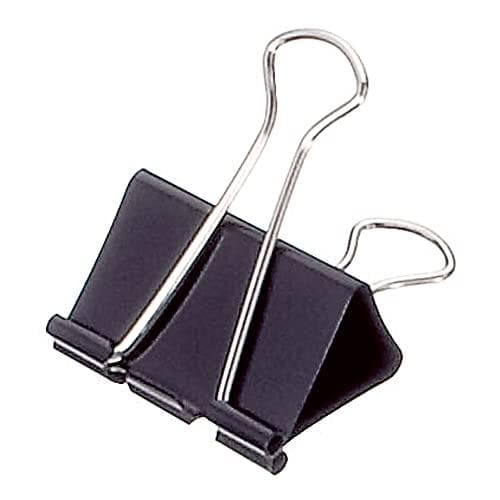 Soennecken foldback klemme 1561 51x28mm sort 12 stk/pk.