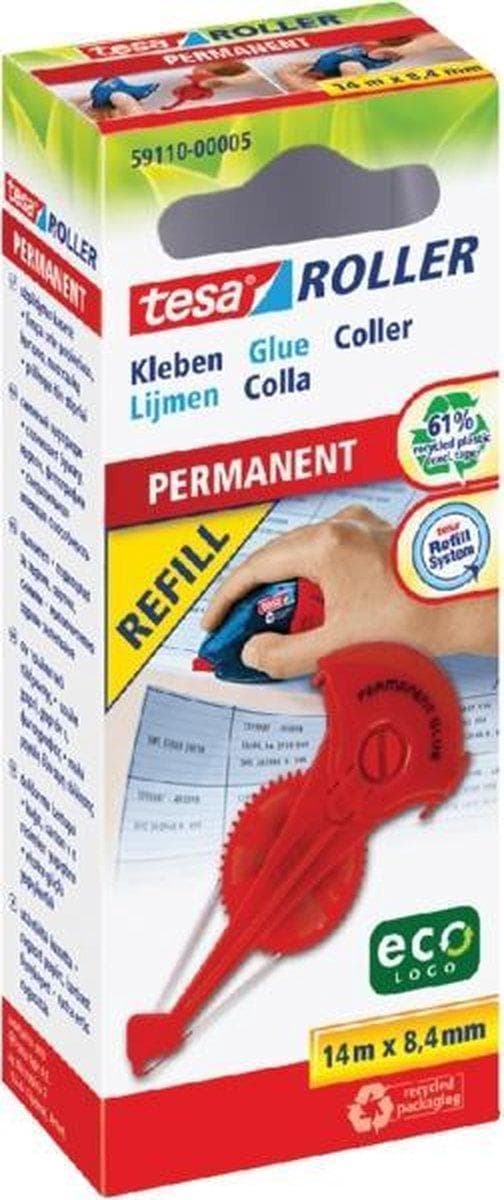 Tesa Limrulle Refill kassette - Permanent - Øko - 5 stk