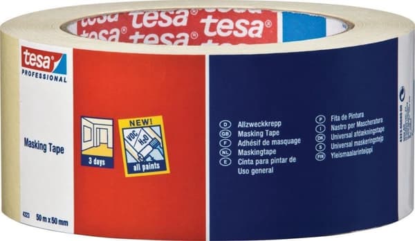 Tesa universal maskeringstejp 4323 - 50m x 50mm