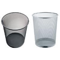 Helit H2518500 - Papperskorg"cirkelnätverket" 15L, silver