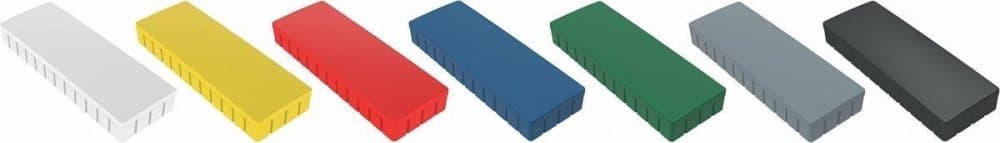 Maul-magnet MAULsolid (bxhxd) 54 x 19 x 9 mm rektangulär Gul, Röd, Blå, Vit, Grön, Grå, Svart 10 st 6165099