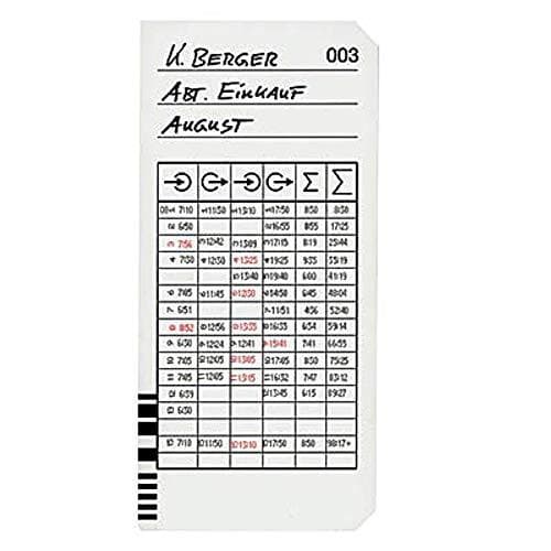 200 Bürk Mobatime stämpelkort typ 2 – 5