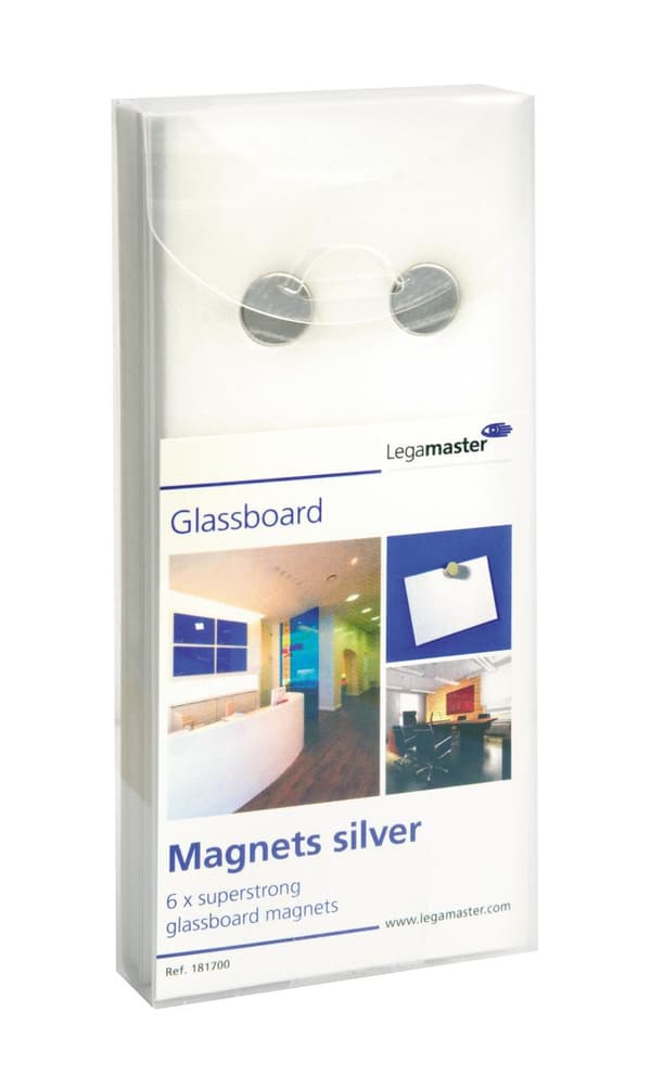 Legamaster pitomagneetti 7181700 hopea VE6 (7181700)