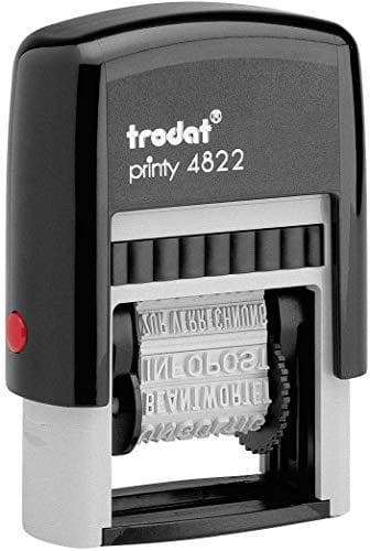 trodat sananauhaleima Printy 4822, ei päivämäärää, musta - markkinoille: D - L - A - CH (51 4822)