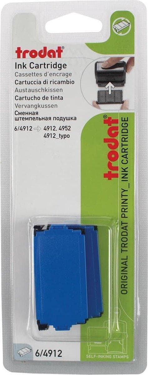 Trodat ersättningsdyna blå, för stämpel 4912, blister med 2 st