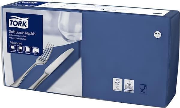 Tork 477412 Paperilautasliina sininen 150 kpl (477412)