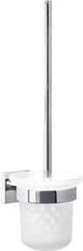 Pikkukuva 1 / 3: tesa® Ekkro wc-harja, kiiltävä kromattu metalli, itseliimautuva asennustekniikka, 390 mm x 116 mm x 147 mm