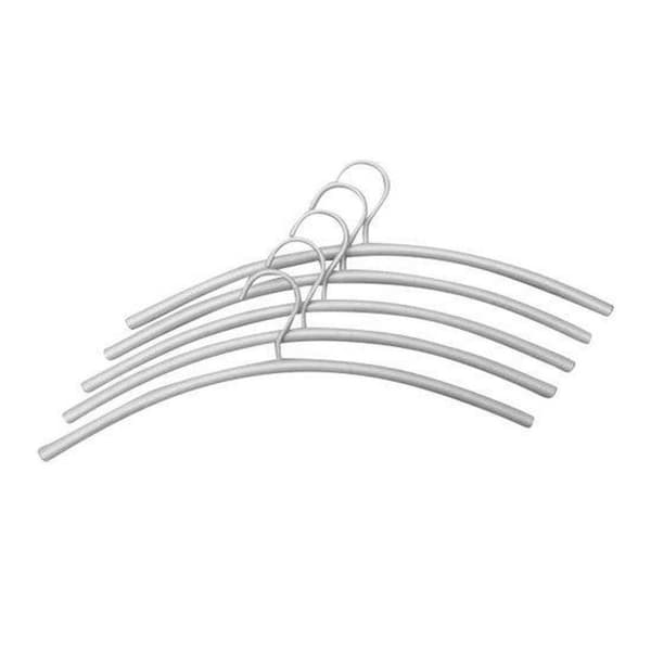 Klädhängare aluminium silver set 5 st