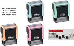 trodat textstämpelmaskin Printy 4911 4.0, pastell-rosa, leverans med kupong för att göra en individuell - 1 st (179598)