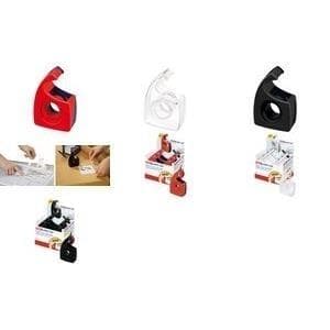 tesa Easy Cut hånddispenser, gennemsigtig, tom, display genopfyldelig hånddispenser, ergonomisk design, - 12 stykker (57445-00001-00D)