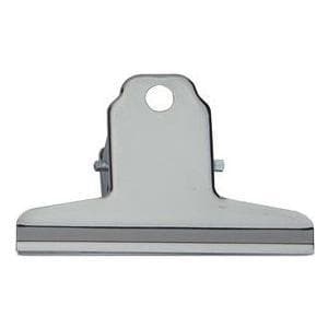 MAUL brevklämma av stål, färg: nickel, bredd: 75 mm, klämbredd: 25 mm, stark spiralfjäder, för upphängning - 10 stycken (2090796)