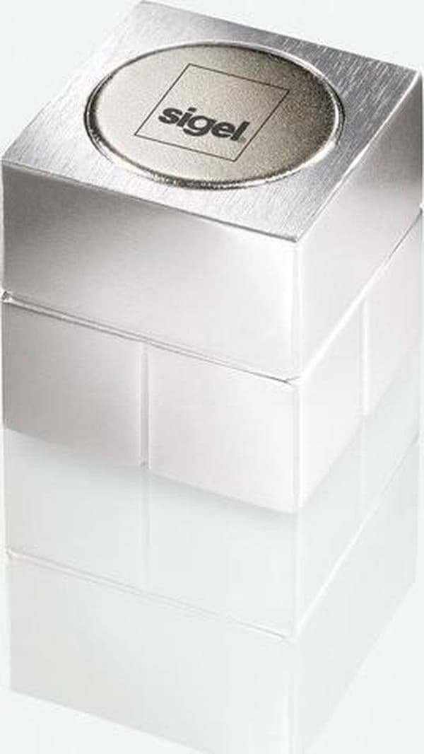 magnet til glasplade Sigel 20x20x20mm sølv ekstra stærk 1 stk SI-GL196