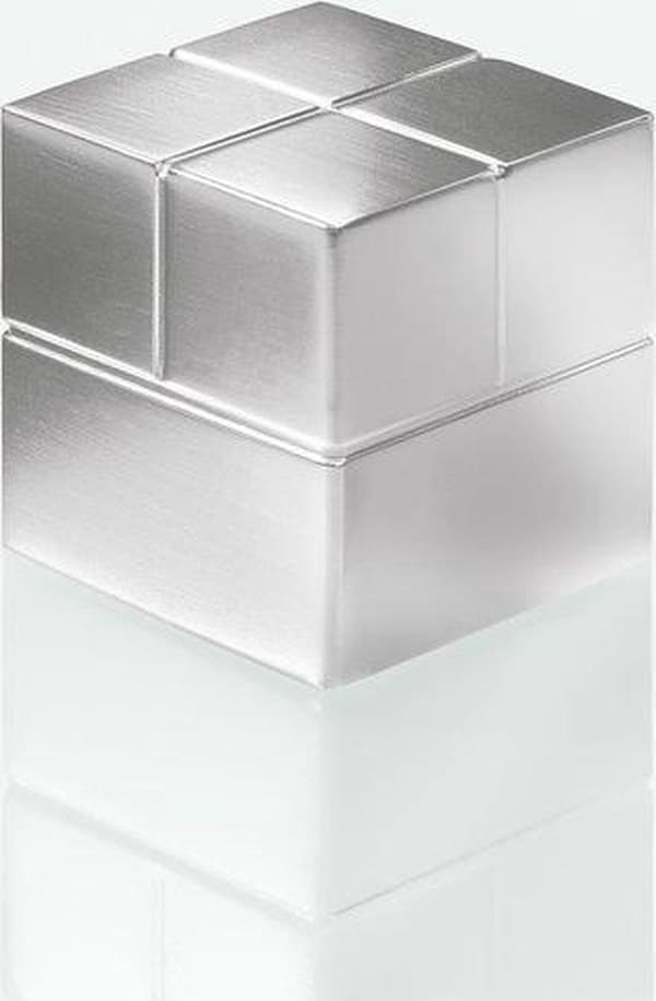 magnet til glasplade Sigel 20x20x20mm sølv ekstra stærk 1 stk SI-GL196