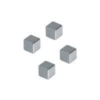 FRANKEN neodym magnetisk terning, mål: 10 x 10 x 10 mm, krom bæreevne: 3 kg, superstærk, til brug på glasplader - 1 stk (HMN1010)