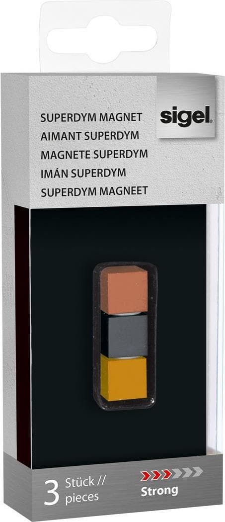 Sigel GL724 - Kortmagnet - koppar - guld - grå - aluminium - 3,6 kg - 11 mm - 11 mm (GL724)