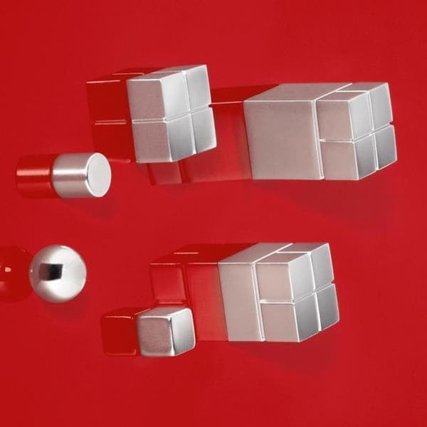 magnet för glastavla Sigel 20x20x10mm silver extra stark 1 st SI-GL195