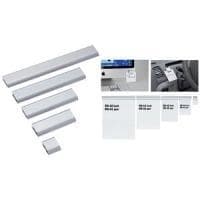 Maul aluminiumplint, självhäftande tejp, 11,3 x 4 x 1,3 cm (LxBxH), silver, 1 st.