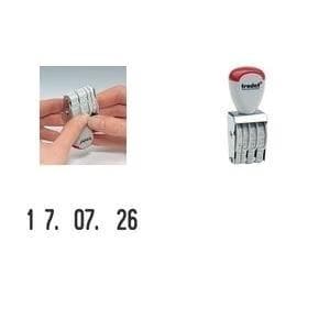 trodat datostempel Klassisk 54216 17x4mm sølv