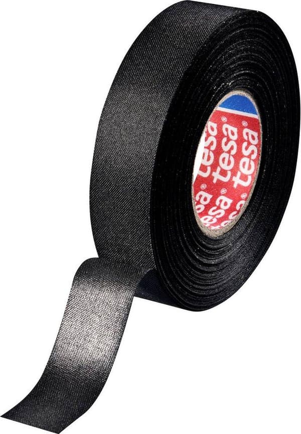 tesa Tesa 51025-00002-10 Tygtejp Svart (LxB) 25 mx 19 mm 1 st.
