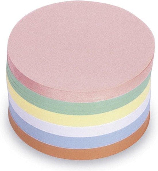 magnetoplan runda kommunikationskort, diameter: 140 mm blandade färger: rosa, grön, gul, vit, blå och orange (112501710)