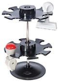 Pikkukuva 2 / 2: WEDO 1939 leiritekstileima MAKSUTTU, muovia, painatuksen leveys n. 45 mm, kirjasinkorkeus 5,5 mm, ergonominen kahva, valkoinen