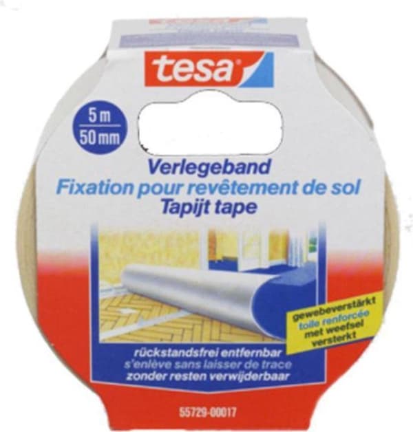 Tesa Tæppetape Dobbeltsidet - 10 mx 50 mm