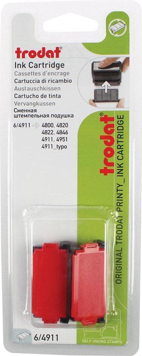 Trodat erstatningspude rød til stempel 4911/4820/4822/4846