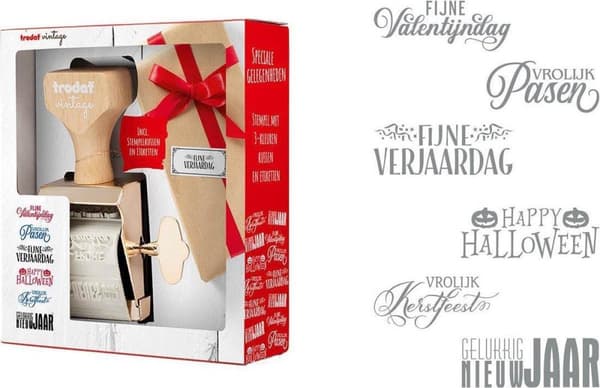 Trodat Stamp Vintage Tillykke