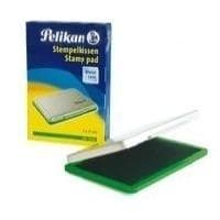 Pelikan blækpude 2 grønne 7x11cm metalhus
