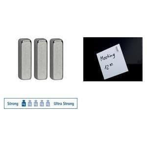 MAUL neodymium stångmagneter (B)4 x (D)15 x (H)4 mm, nickelhållfasthet: 2 kg, liten form mycket kraft, stångform - 1 st (61690 96)