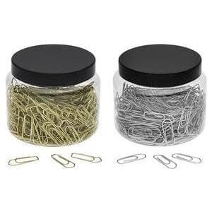 Wedo 90115040053 metalliset paperiliittimet 26 mm, 400 kpl käytännöllisessä tinassa, messinki