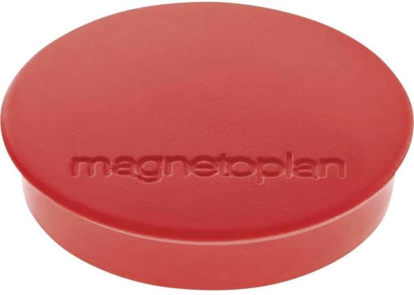 Magnetoplan Magnet Discofix Standard (Ø x K) 30 mm x 8 mm pyöreä punainen 10 kpl 1664206