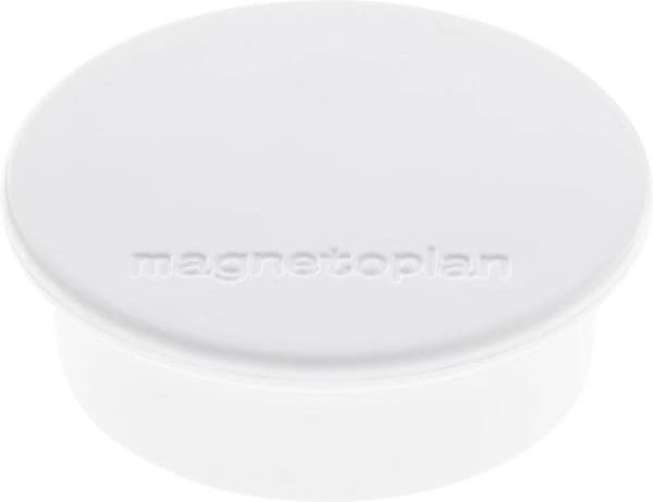 Magnetoplan Magnet Discofix Farve (Ø x H) 40 mm x 13 mm rund Hvid 10 stk. 1662000