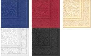 PAPSTAR servietter "ROYAL Collection Ornaments", sort fremstillet af væv, 1/4 fold, 4-lags, mål: 400 x 400 mm, - 1 stk (19828)