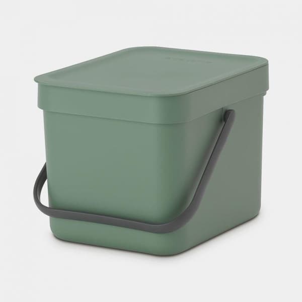 Brabantia 129841 Skraldespand 6 L Firkantet Plast Grøn (129841)