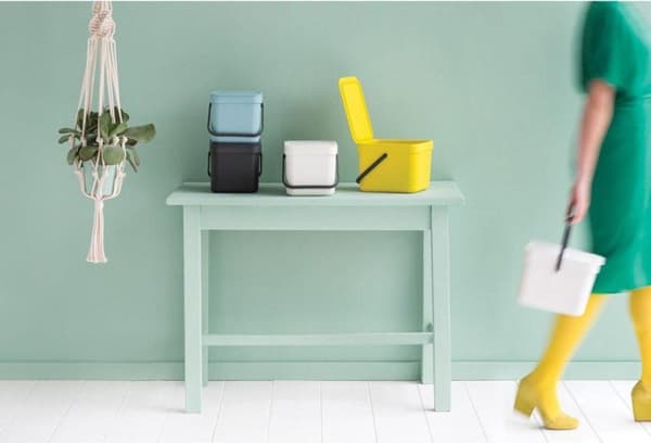 Brabantia Sort & Go Container 6l Tummanharmaa (109720)