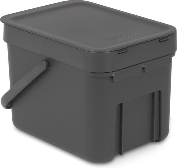 Brabantia Sort & Go Container 6l Tummanharmaa (109720)