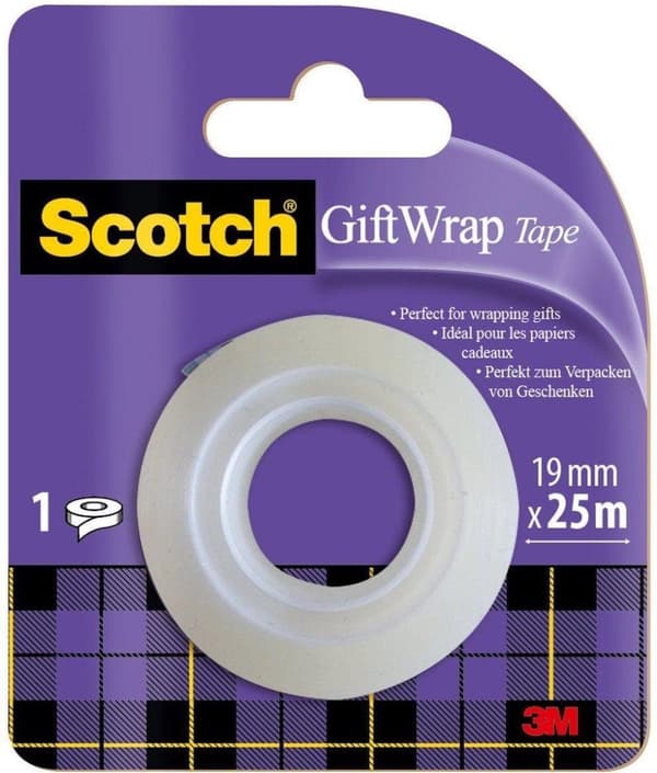 Scotch GiftWrap-tejp 19 mm x 25 m satänghäftande tejp kärndiameter: 25 mm - 1 st (CAT 15 REFILL)