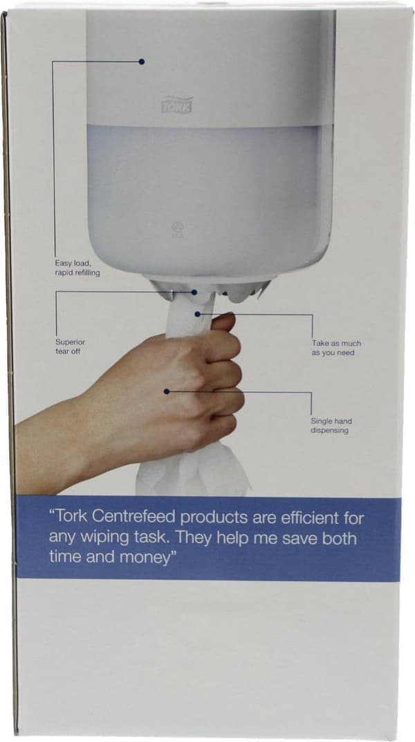 Tork 958000 papirhåndklæde dispenser rulle papirhåndklæde dispenser hvid (958000)