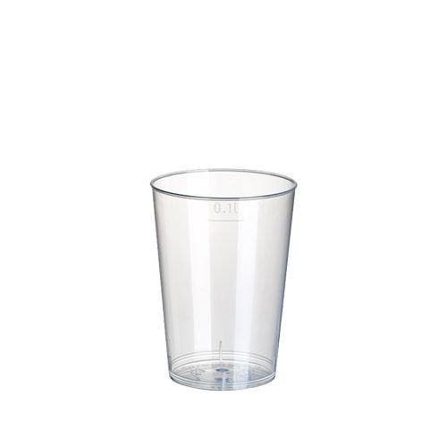 PAPSTAR plastik drikkebægre PP, 0,1 l, gennemskinnelige, sæt af 40 lavet af polypropylen, diameter: 52 mm, højde: 74 mm, med - 1 stk (16134)