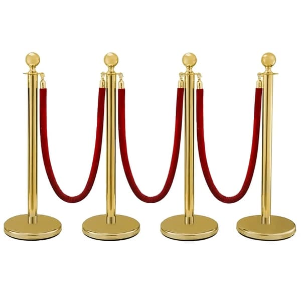 Stolpar, höjd 38 tum, guld- och silverdesign, stabil bas, B