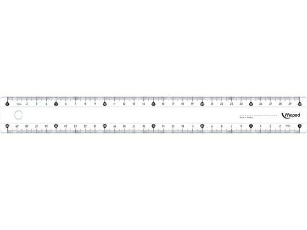 Linjal 1 Plast 30 Cm (1 stk.)