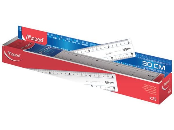 Linjal 1 Plast 30 Cm (1 stk.)