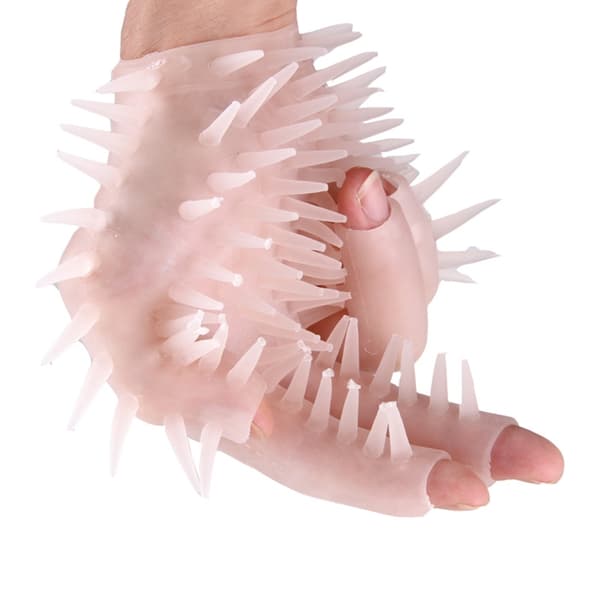 Massagehandske med "spikar"