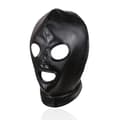 Miniatyrbild 2 av 3: Bondage mask Svart med snörning (ögon mun)